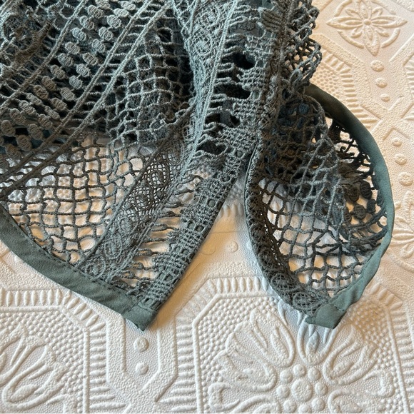 Chico's Lace Novelty Vest Mountain Pine Sz 0 S/4 EUC - Picture 7 of 14